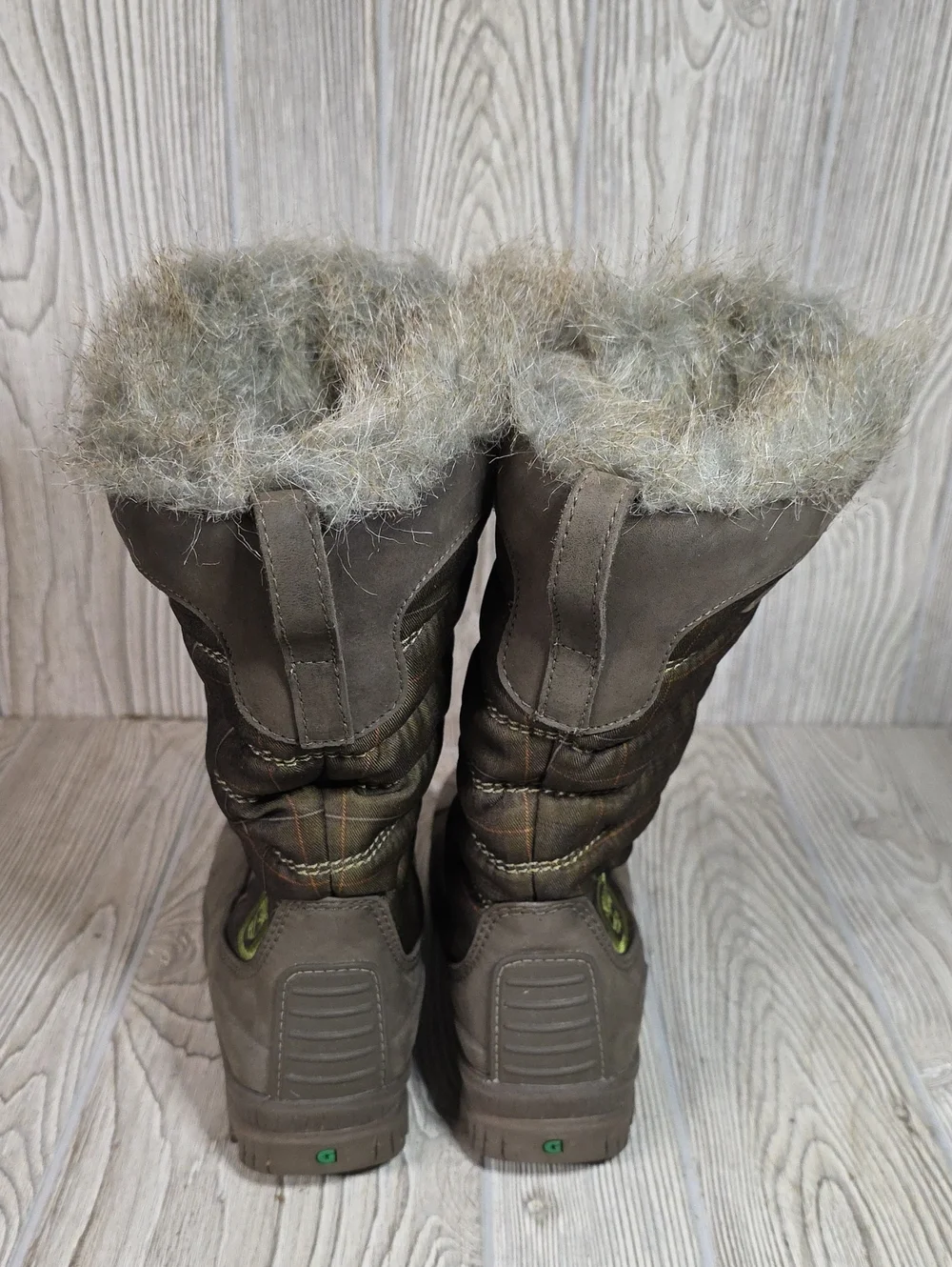 Timberland Mount Holly Waterproof Plaid Winter Snow Boots Womens Size 7.5